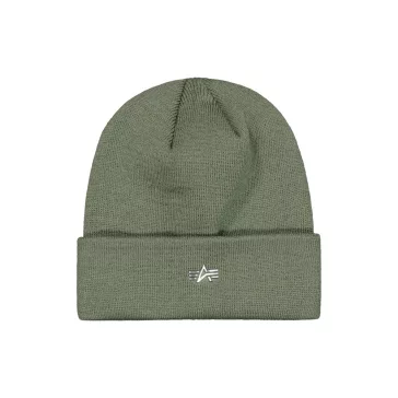 Metal Logo Beanie - sage-green