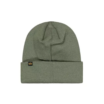 Metal Logo Beanie - sage-green