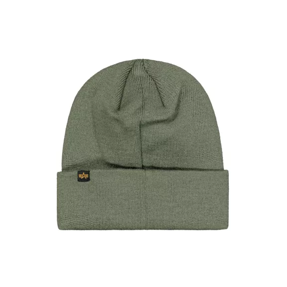 Metal Logo Beanie - sage-green