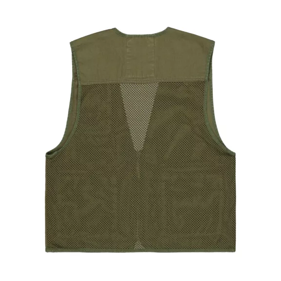 Mesh Utility Vest - dark olive