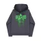 Spray Print Hoodie - vintage grey
