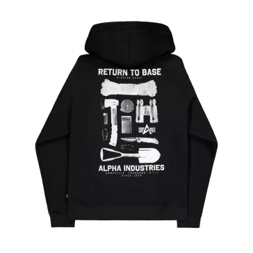 Return To Base Hoodie - black