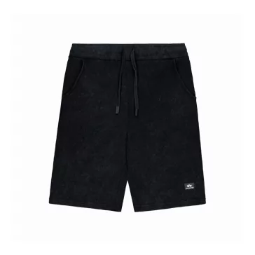 Waffle Small Logo Shorts - black