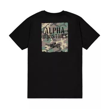 Camo Print T-Shirt - black