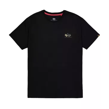 Camo Print T-Shirt - black