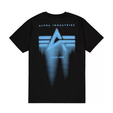 Spray Print T-Shirt - black