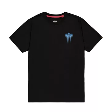 Spray Print T-Shirt - black