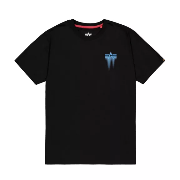 Spray Print T-Shirt - black