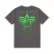 Spray Print T-Shirt - vintage grey