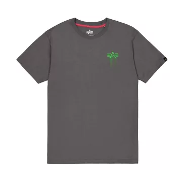 Spray Print T-Shirt - vintage grey
