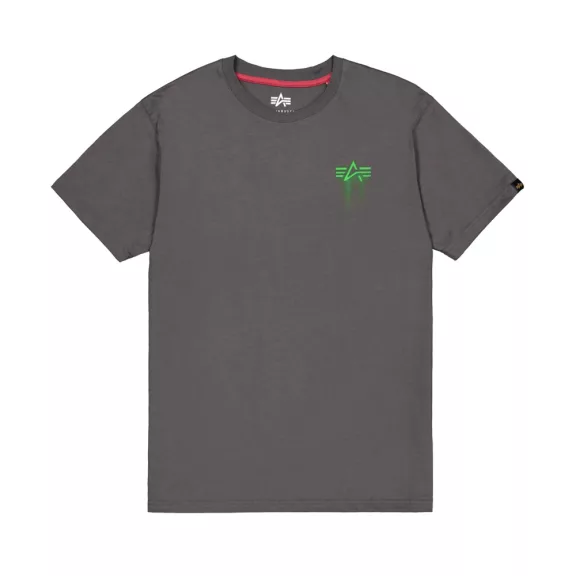 Spray Print T-Shirt - vintage grey