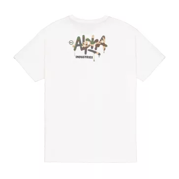 Alpha Signature Camo T-Shirt - white