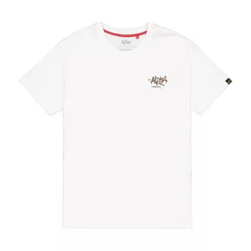 Alpha Signature Camo T-Shirt - white