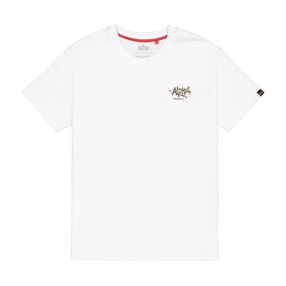 Alpha Signature Camo T-Shirt - white