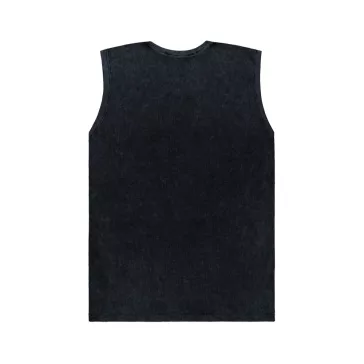 Waffle Small Logo Tank - black