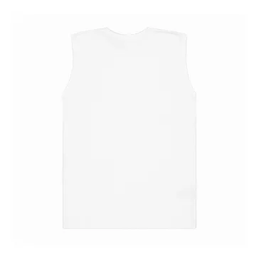 Waffle Small Logo Tank - white