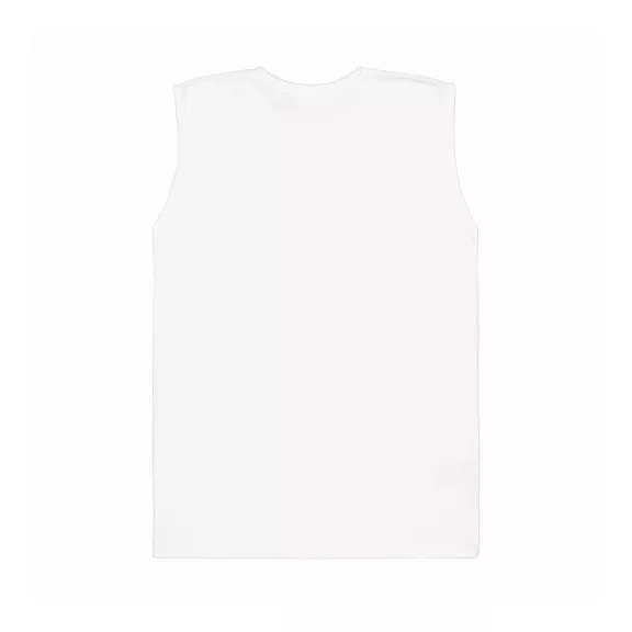 Waffle Small Logo Tank - white