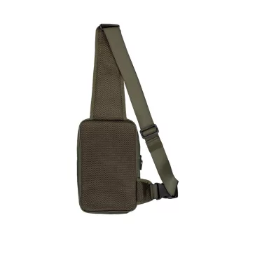 Label Sling Bag - dark olive