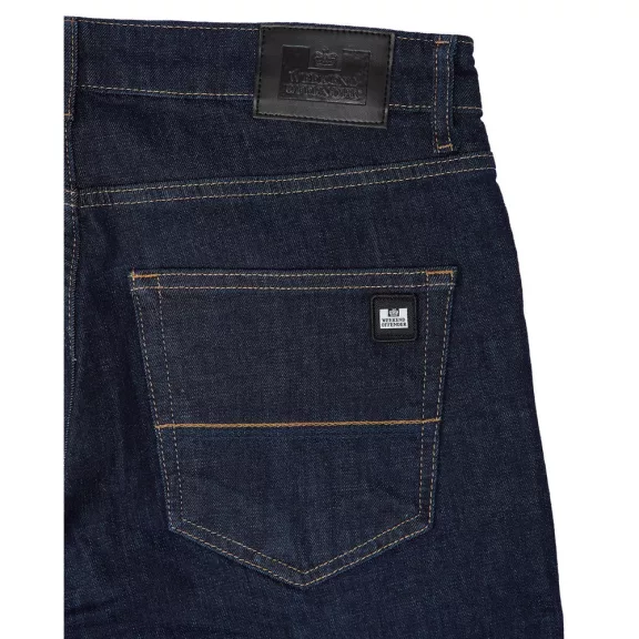 Tapered Denim Jeans - dark rinsed