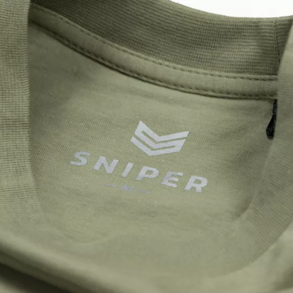Army T - olive/white