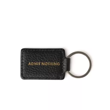 Full-Grain Leather Key Fob - black