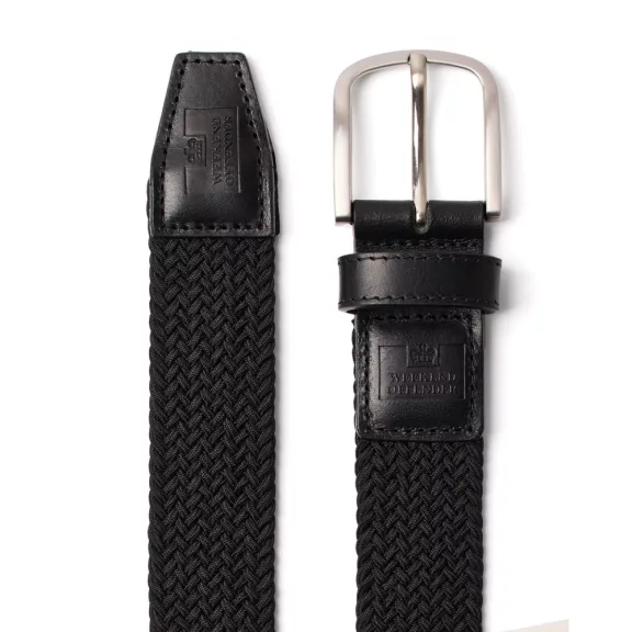 Boxed Woven Belt - Black