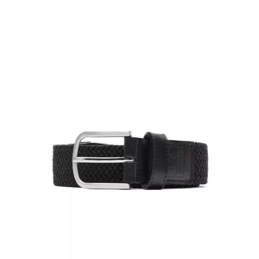 Boxed Woven Belt - Black