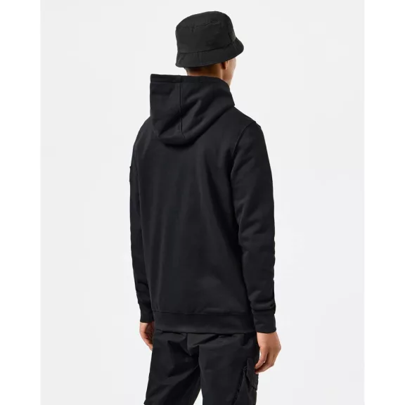Daponte Zip Through Hoodie - black