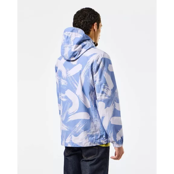Technician Camo Cotton Jacket - cornflower blue