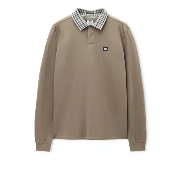 Lindley Long Sleeve Polo Shirt - Tobacco Brown