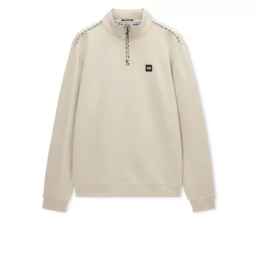 Matisa Quarter Zip Sweatshirt - Cement