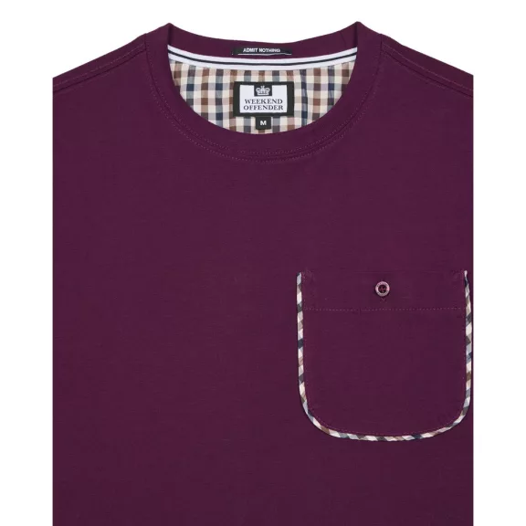 Sutton Pocket T-Shirt - acai berry