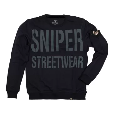 All Over Crew Neck - dark blue