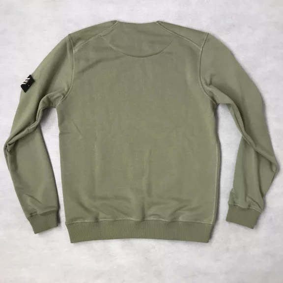 All Over Crew Neck - olive/black