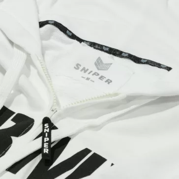 Army Zip Hoody - white
