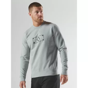 Blast Embroidered Badge Sweat - Battleship