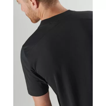 Bora Half Compass Print Tee - Jet Black