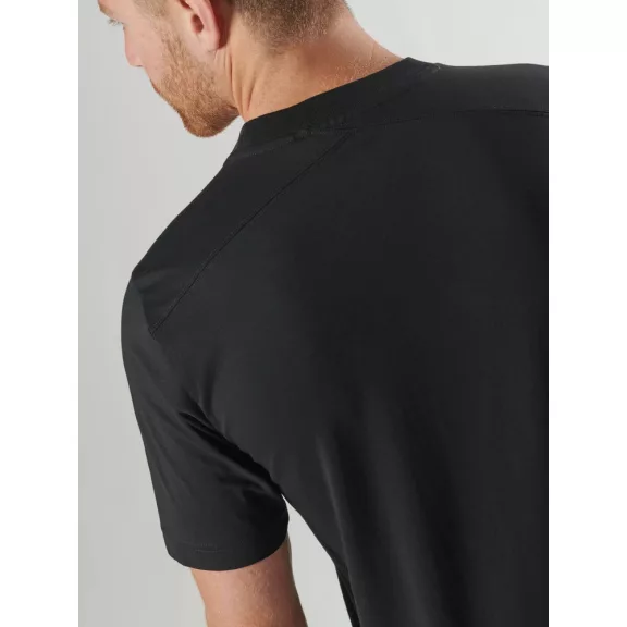Bora Half Compass Print Tee - Jet Black