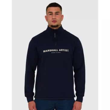 Coastal Erosion 1/4 Zip Sweat - Navy