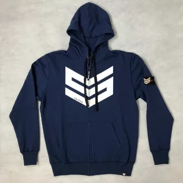 Commander Zip Hoody - navy