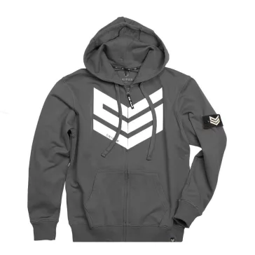 Commander Zip Hoody - steel grey