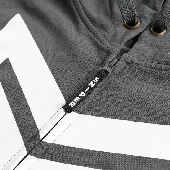 Commander Zip Hoody - steel grey