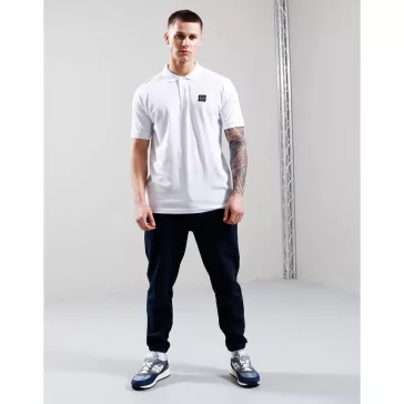Embroidered Siren Polo Shirt - white