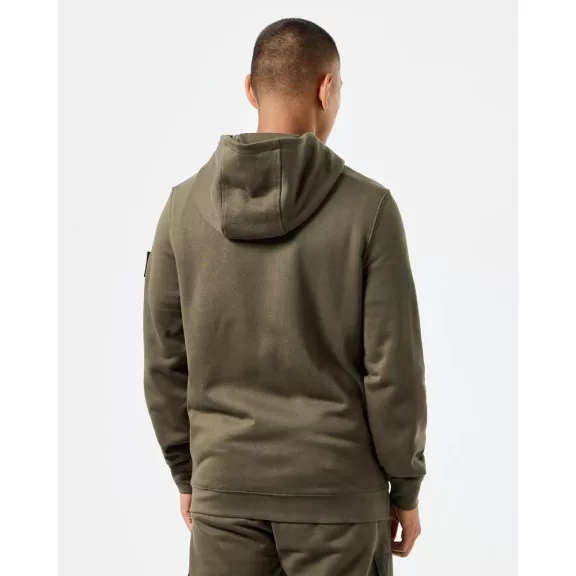 Daponte Zip Through Hoodie - castle green