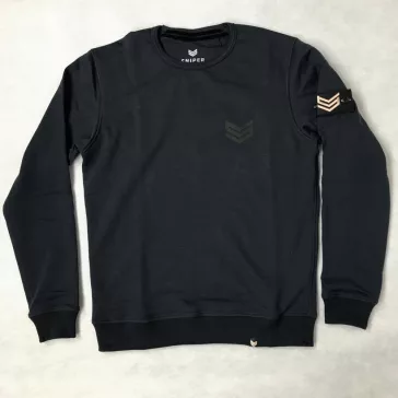 Rubber Logo Sweater - dark blue