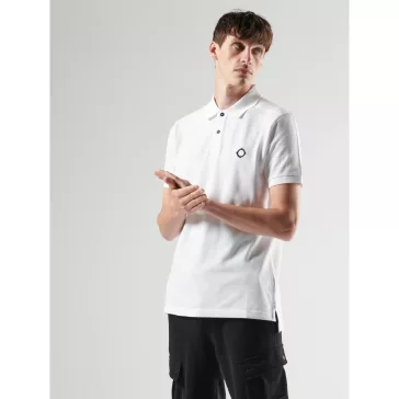 SS Pique Polo - Optic White