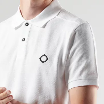 SS Pique Polo - Optic White