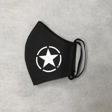 Star Facemask - black
