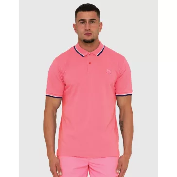 Tipped Polo Shirt - Salmon