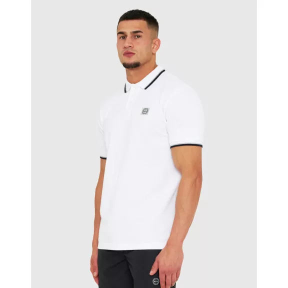 Tipped Polo Shirt - white